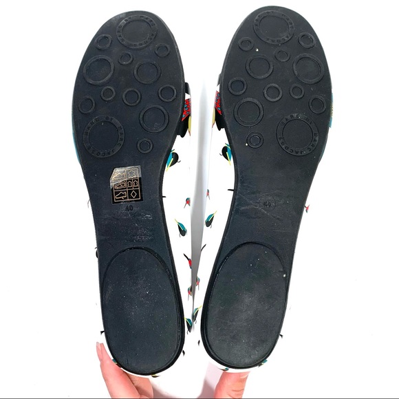 Marc by Marc Jacobs White Multicolored Bird Flats Size 40 (U.S. 10) - Picture 6 of 10